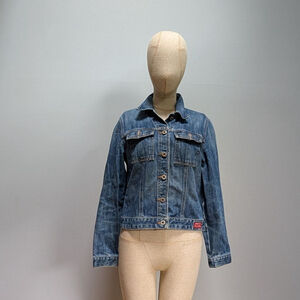 Guess Vintage Denim Blue Jacket Size -Medium - See Notes